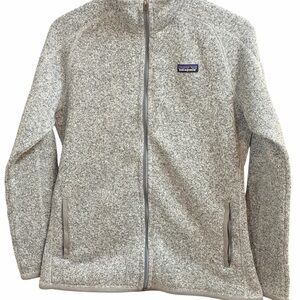 Patagonia Heathered Gray Zip-Up Fleece Womens Jacket